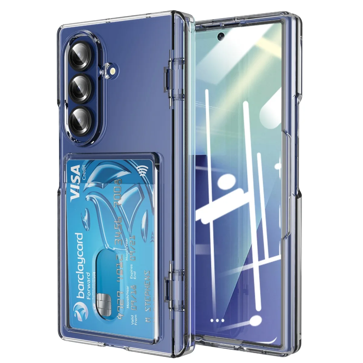 Slim Card Slot Case - Funda de teléfono delgada mate con