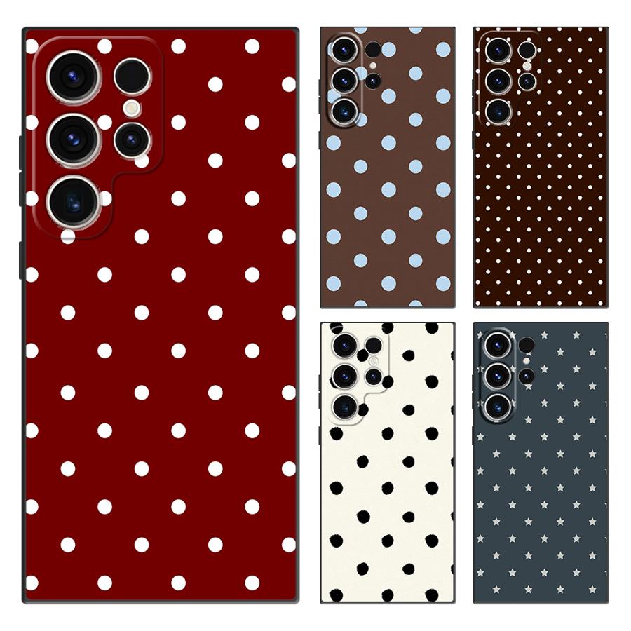 Phone Cases Galaxy S24 - Funda Retro con Diseño de Puntos