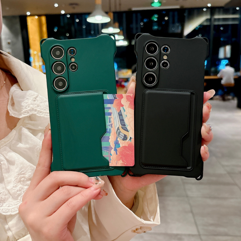 Phone Cases With Wallet - Funda de Silicona Líquida con Ranura