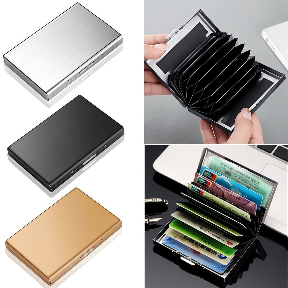 Slim Card Slot Case - Tarjetero de Moda con 6/10 Ranuras,