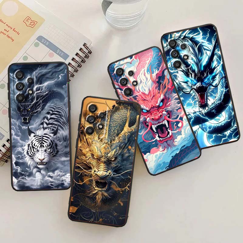 Phone Cases A14 Samsung - Funda de Teléfono Negra con Diseño