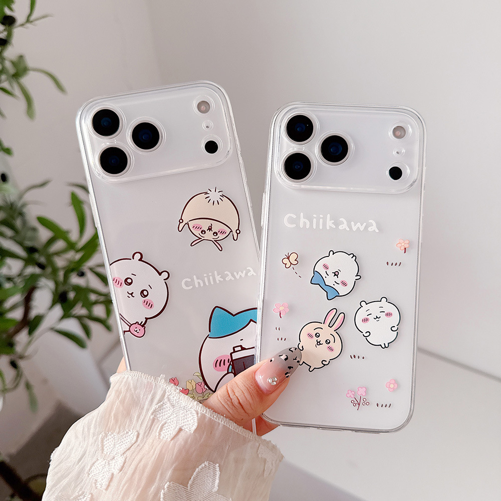 Cute Anime Case - Funda Transparente para Teléfono con Diseño