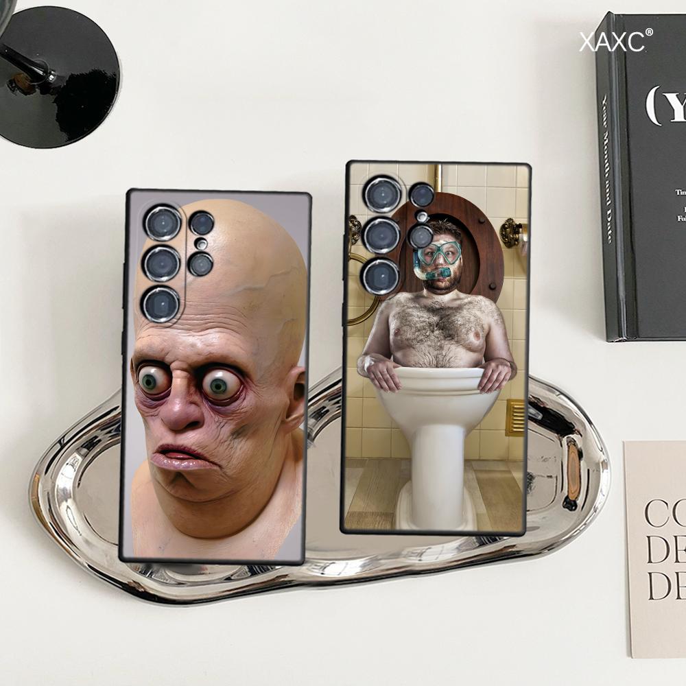 Phone Cases Ugly - Funda Protectora Suave Negra para Teléfono