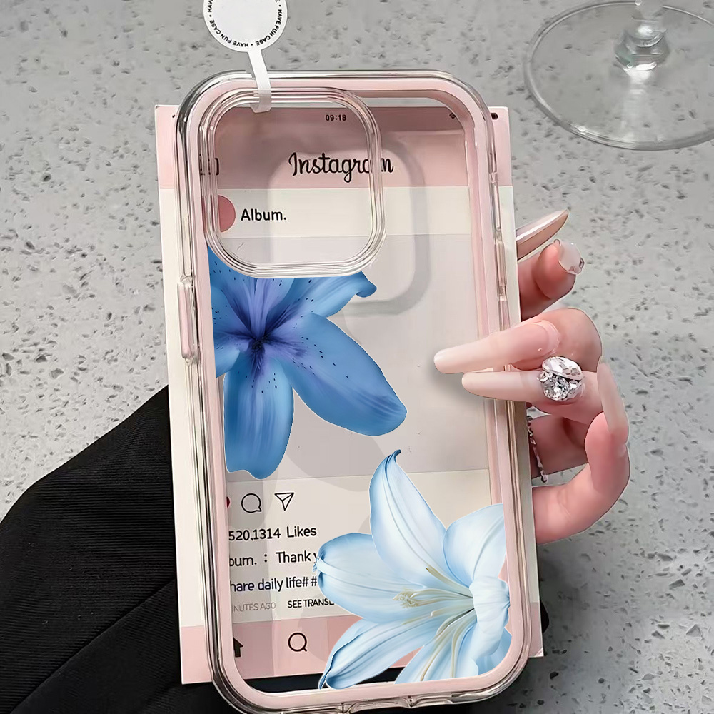 Phone Cases Otterbox - Funda Transparente con Diseño de Flor