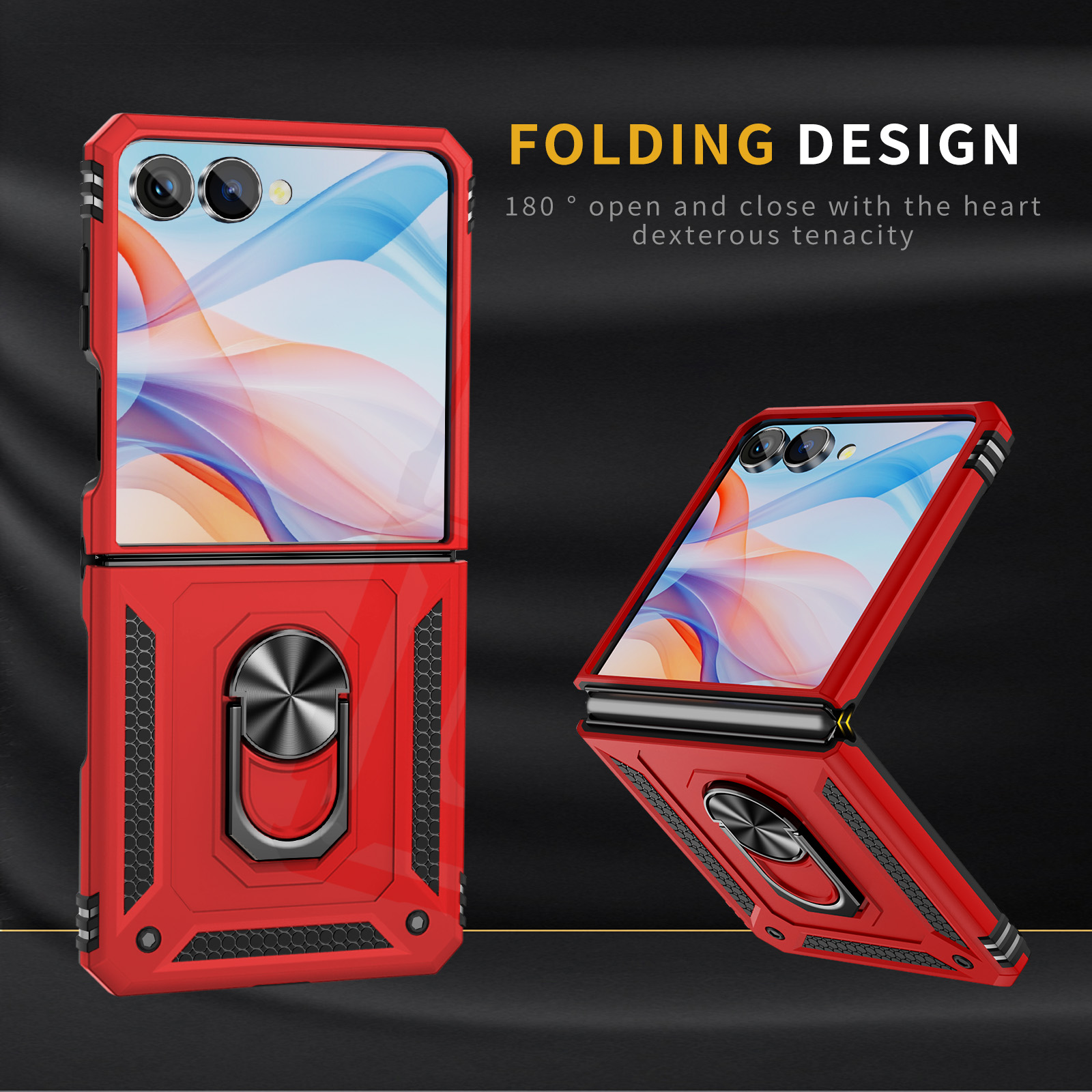 Ring Stand Case - Funda de teléfono a prueba de