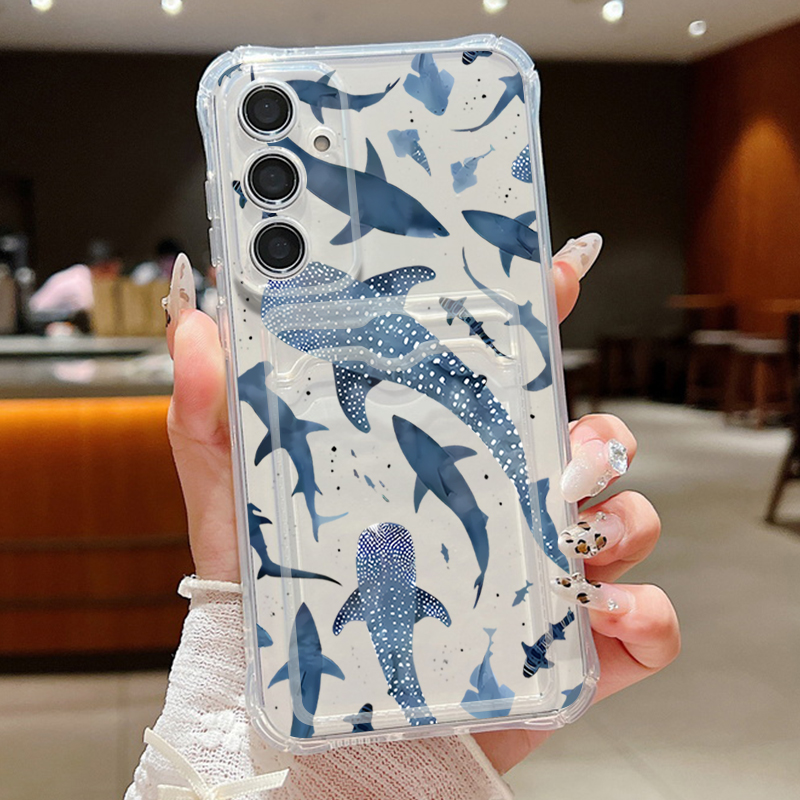 Phone Cases Galaxy S24 - Funda de teléfono Ocean Shark Whale