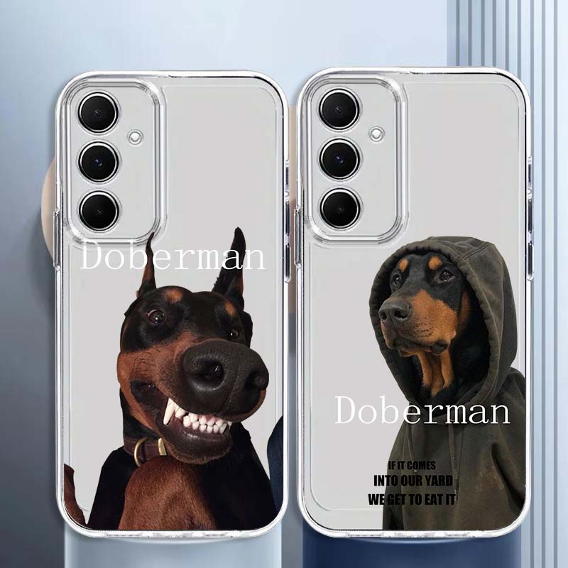 Phone Cases A14 Samsung - Diseño de patrón de perro negro