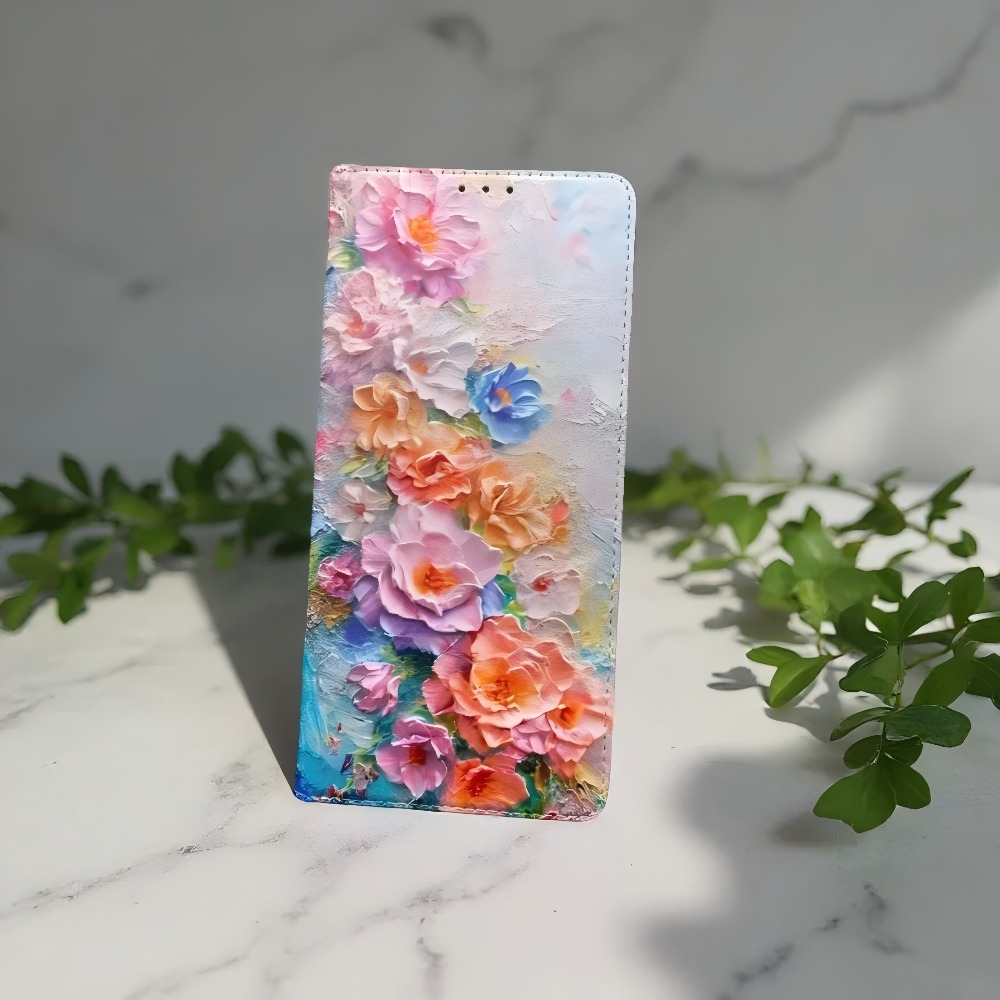 Phone Cases Galaxy S24 - Funda de cuero con tapa magnética