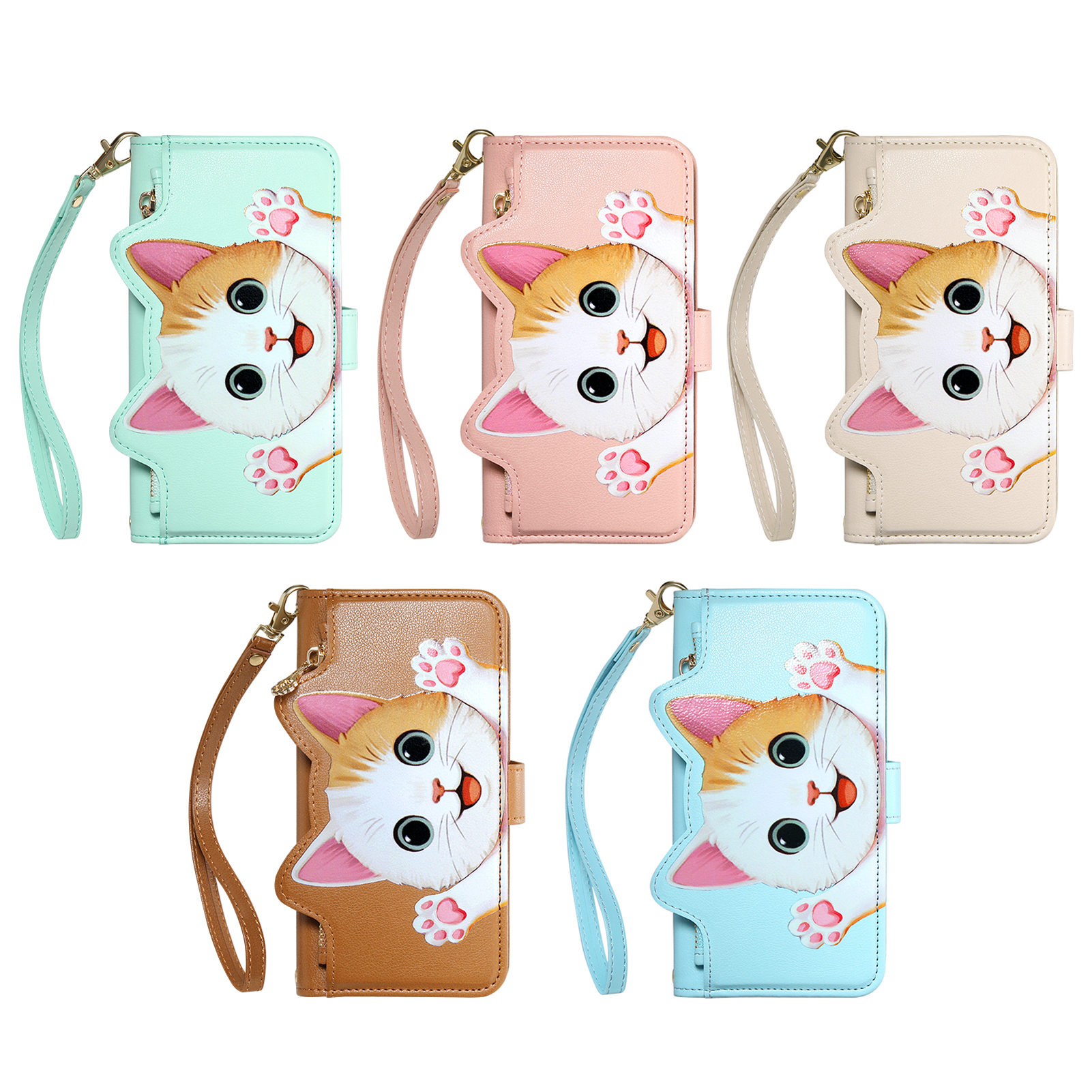 Phone Cases With Wallet - Funda de piel sintética con diseño