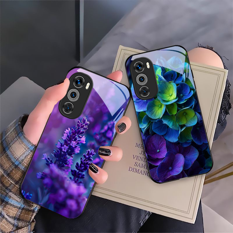 Phone Cases Purple - Patrón de tulipán púrpura para Motorola