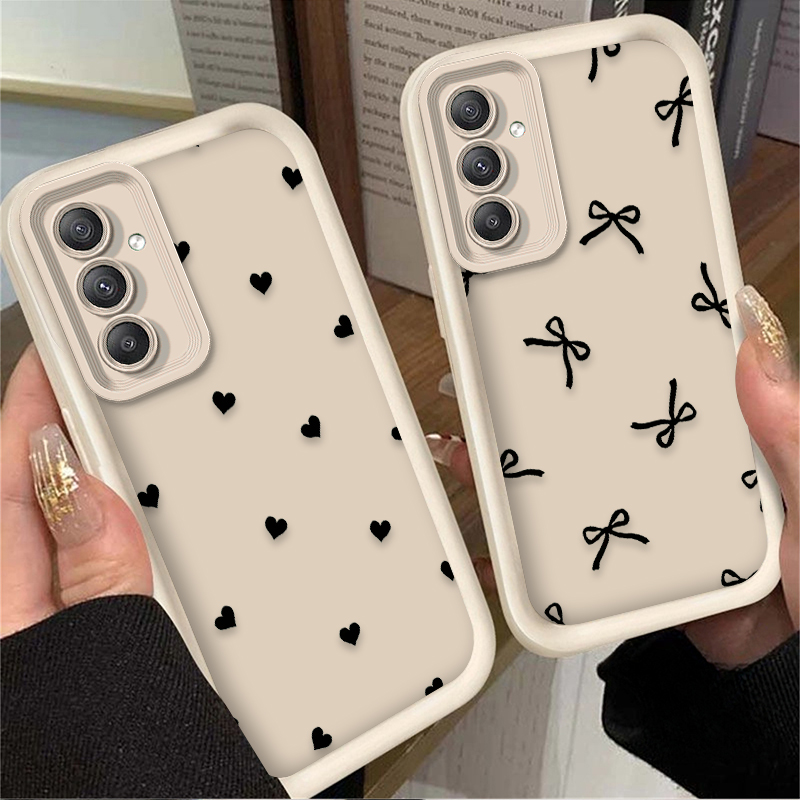 Funda negra con lazo de corazó - Phone Cases A14 Samsung reseña y precio