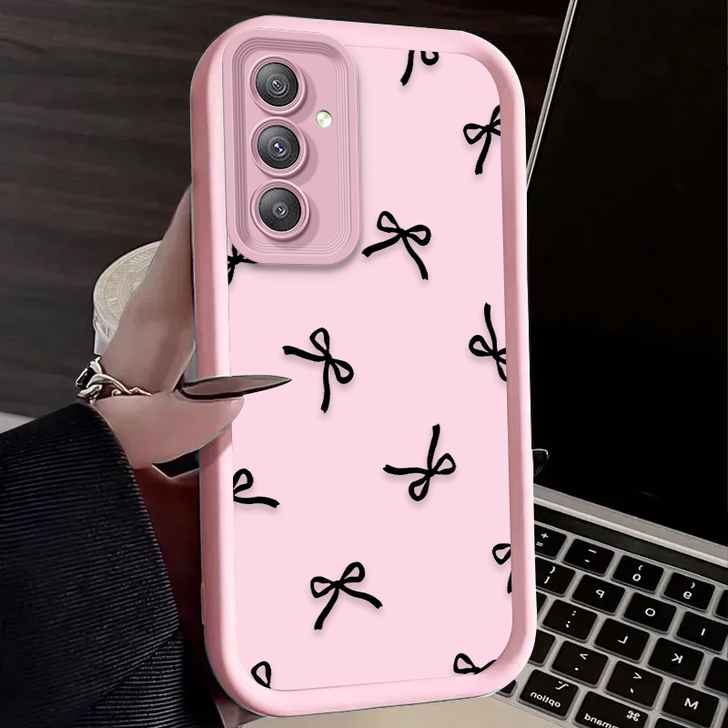 Funda negra con lazo de corazó - Phone Cases A14 Samsung reseña y precio