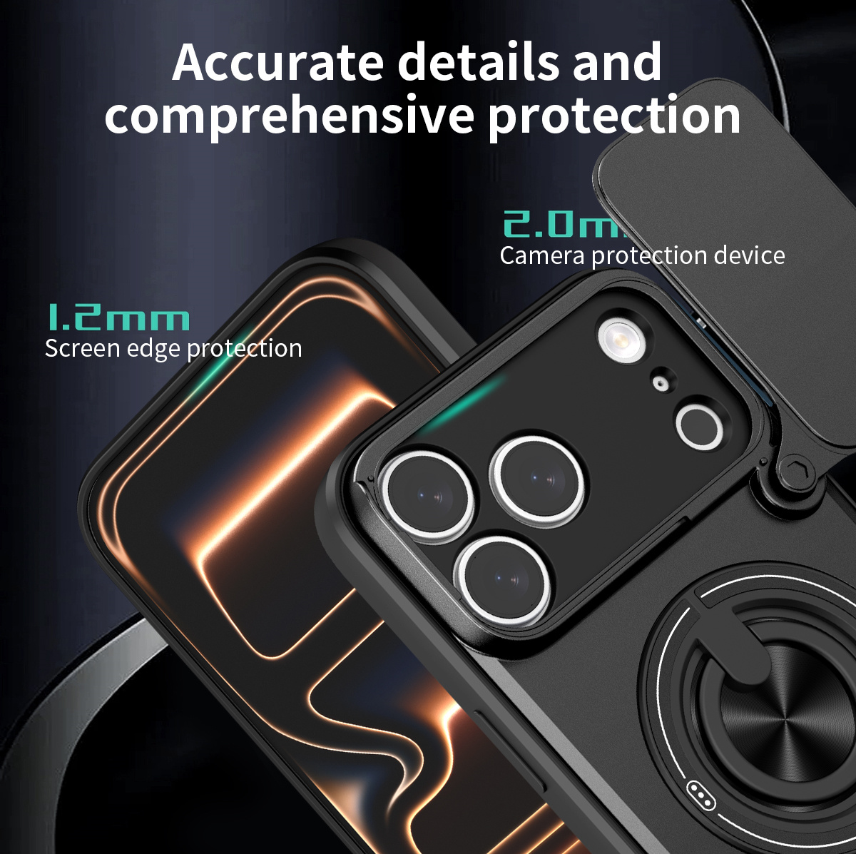 Funda de teléfono magnética pa - Ring Stand Case reseña y precio