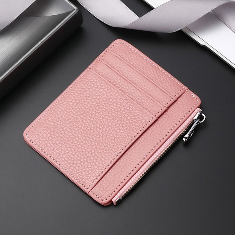 Tarjetero de cuero genuino par - Slim Card Slot Case reseña y precio