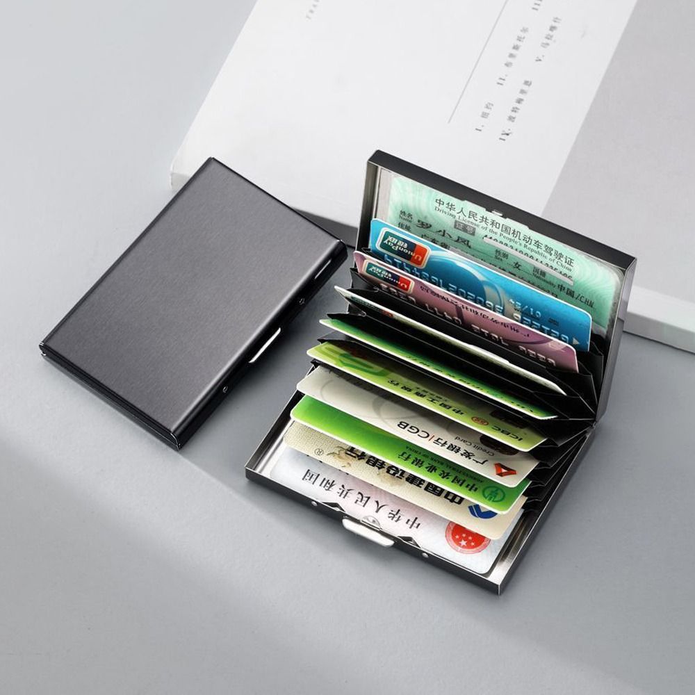 Tarjetero de acero inoxidable  - Slim Card Slot Case reseña y precio