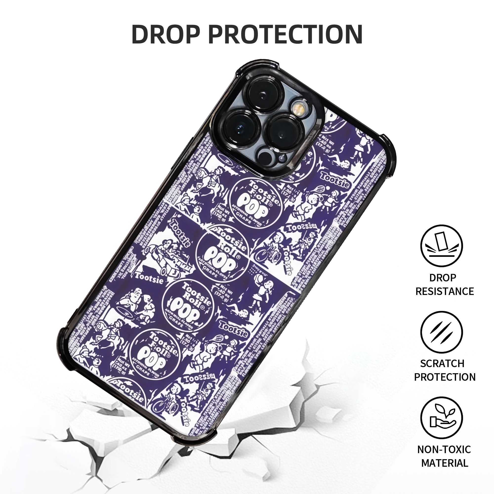 Funda de teléfono retro morada - Phone Cases Purple reseña y precio