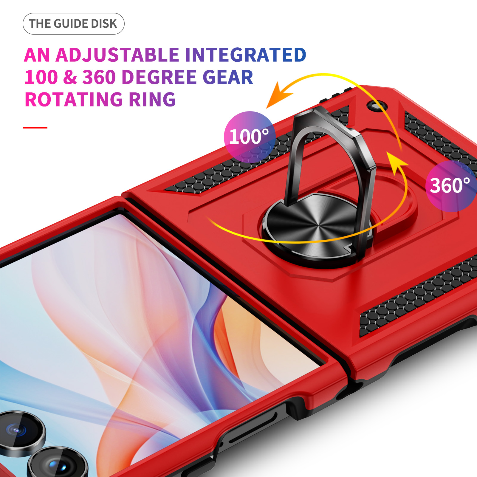 Funda de teléfono a prueba de  - Ring Stand Case reseña y precio