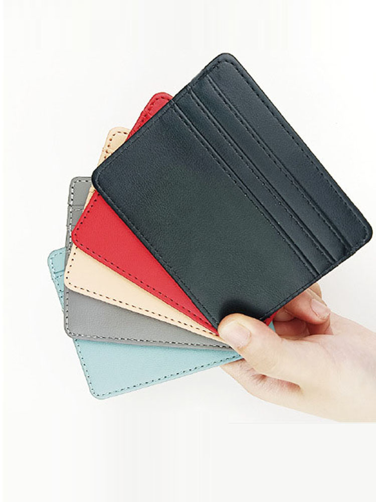 Tarjetero de piel sintética pa - Slim Card Slot Case reseña y precio