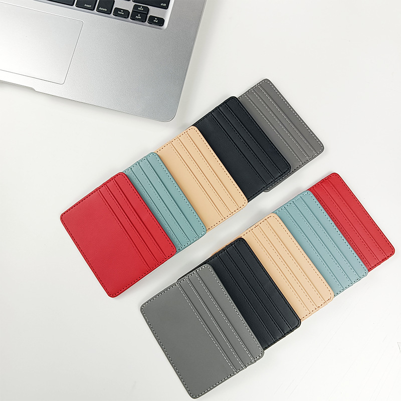 Tarjetero de piel sintética pa - Slim Card Slot Case reseña y precio