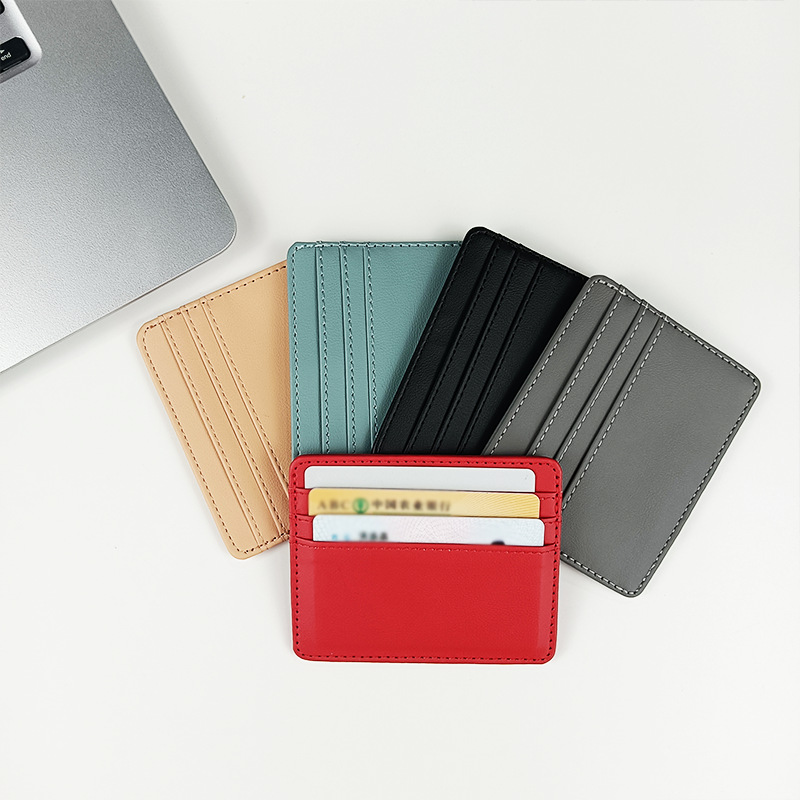 Tarjetero de piel sintética pa - Slim Card Slot Case reseña y precio