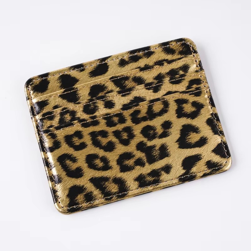 Cartera clásica de cuero PU co - Slim Card Slot Case reseña y precio