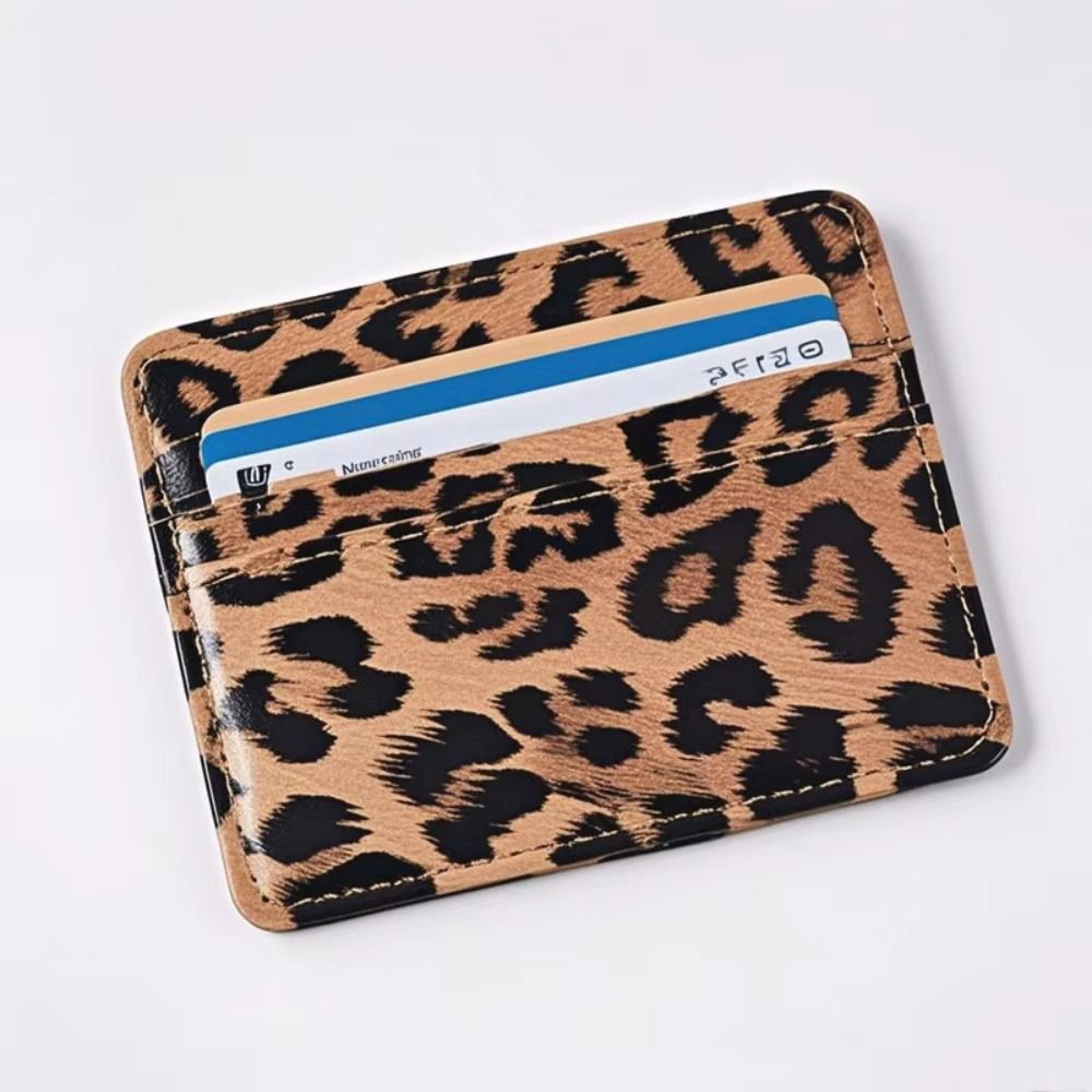 Cartera clásica de cuero PU co - Slim Card Slot Case reseña y precio