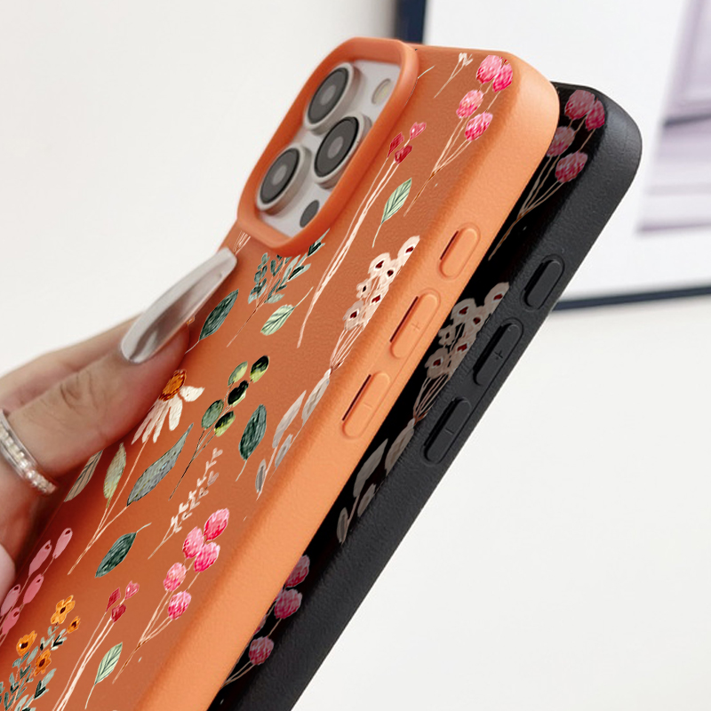 Funda de TPU con textura de cu - Phone Cases Leather reseña y precio