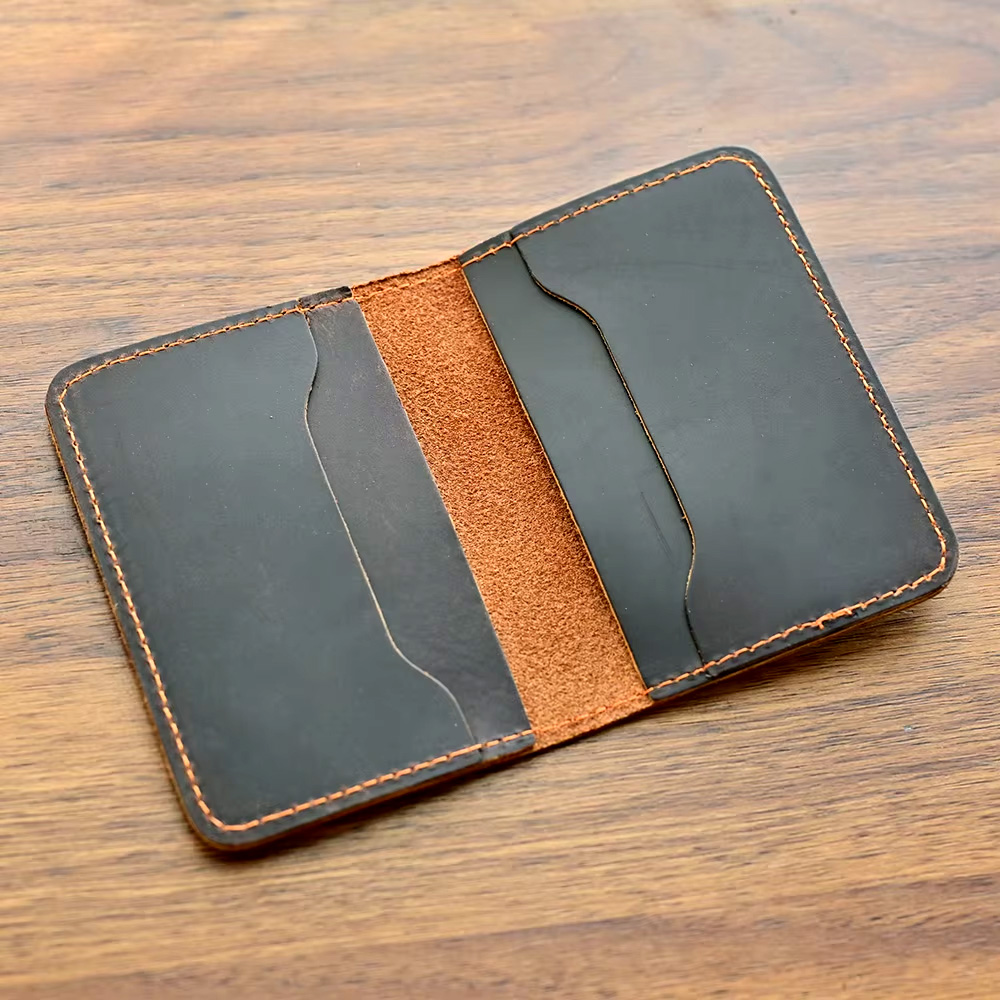 Cartera delgada de cuero genui - Slim Card Slot Case reseña y precio