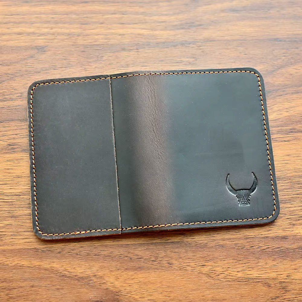 Cartera delgada de cuero genui - Slim Card Slot Case reseña y precio