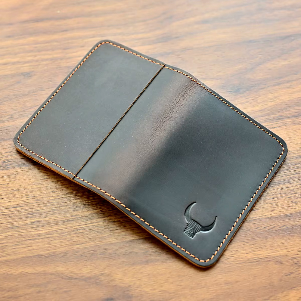 Cartera delgada de cuero genui - Slim Card Slot Case reseña y precio
