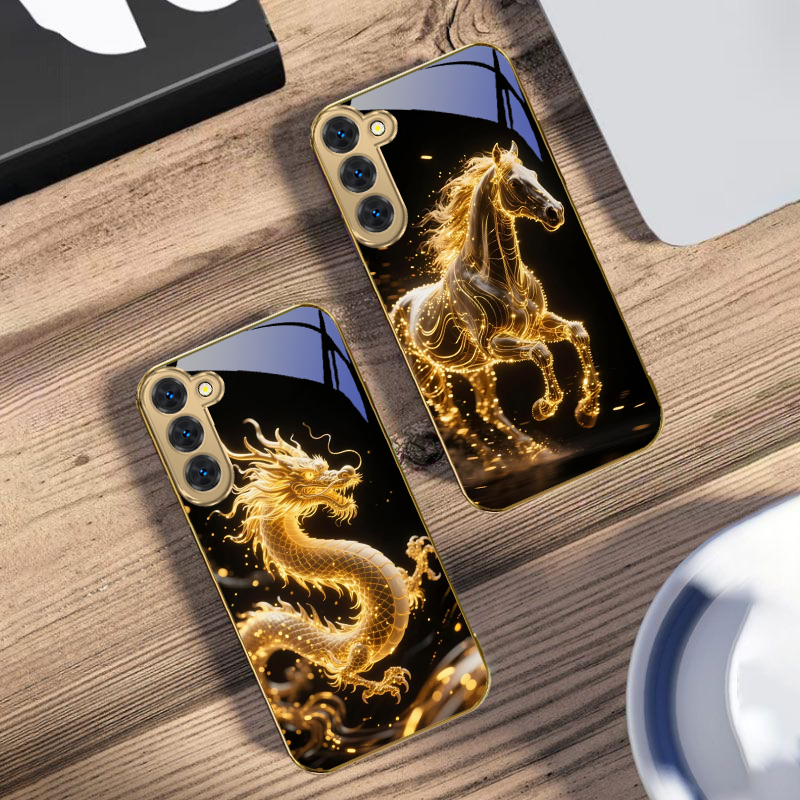 Tótem de dragón dorado para Sa - Phone Cases Galaxy S24 reseña y precio